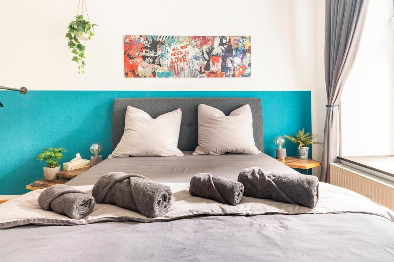 Super Zentrale, Gemutliche Wohnung Mit Balkon Λειψία Εξωτερικό φωτογραφία